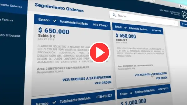 Video portal de proveedores