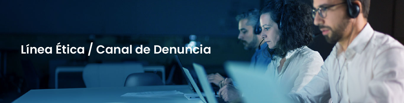 Banner Línea Ética de la Cámara de Comercio de Barranquilla, canal de denuncia confidencial y anónima para reportar comportamientos no éticos